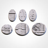 "Socle résine" Bois oval 60