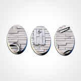 "Socle résine" Bois oval 75