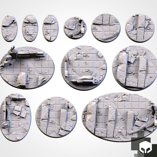 "Socle résine" Ruines oval 60