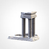"txarli factory", set de temple antique en ruine 4,