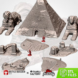 "txarli factory", set de ruines égyptiennes (sans pyramides)