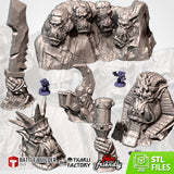 "txarli factory",Set de sculptures orques