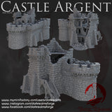 "Castle argent", Le fort en ruine