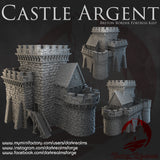 "Castle argent" breton border fortress keep