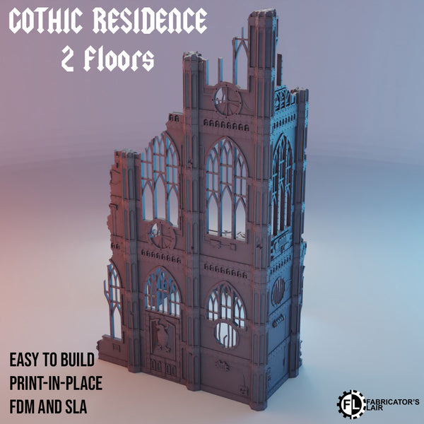 "Fabricator lair" Gothic residence, 2 floors