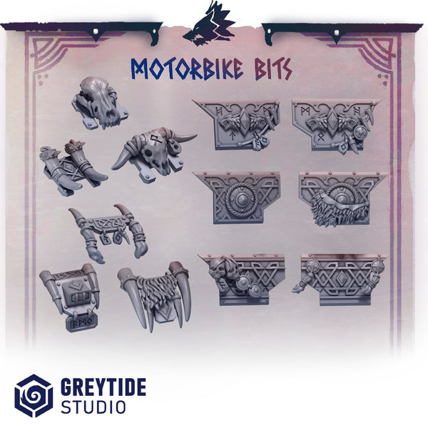 "bitz résine" Motorbike wolf