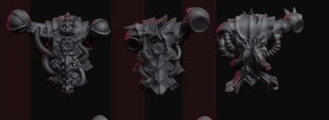 Bitz résine : Chaos legio possédés backpack 2