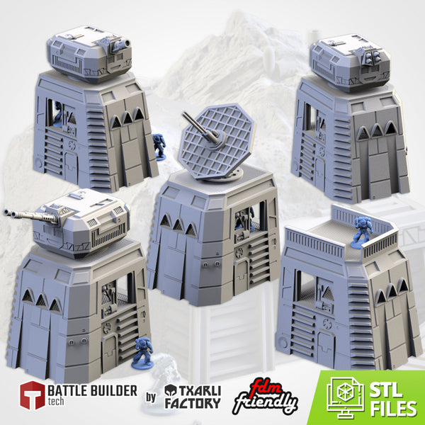"txarli factory", set de tourelle de défense