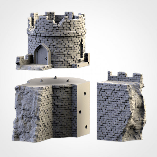 "txarli factory", set de château en ruine