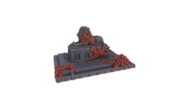 "Cityfight"  Statue de lion infesté
