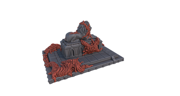 "Cityfight"  Statue de lion infesté
