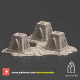 Barrière anti-tank, zone de guerre.