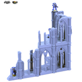 Cathédrale en ruine, set complet
