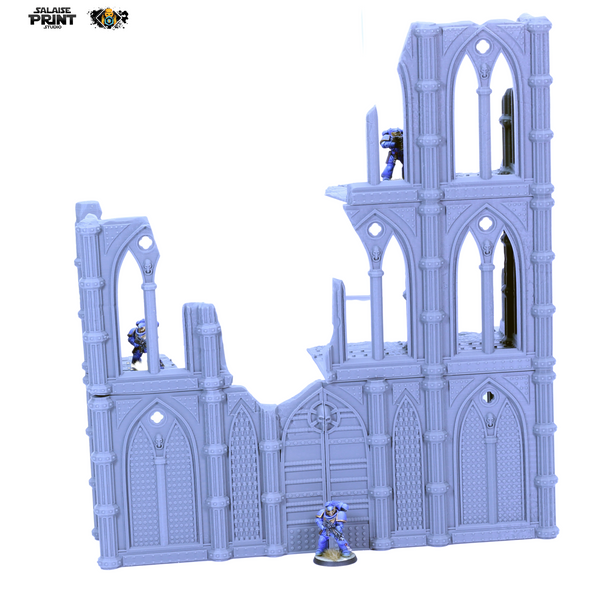 Cathédrale en ruine, set complet