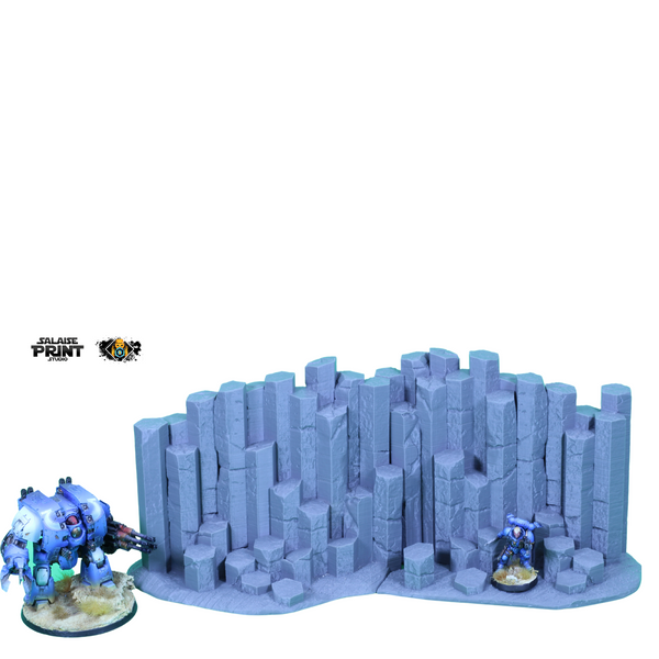 "txarli factory", set de décors basaltique.