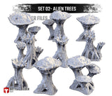 "txarli factory", set d'arbres xenos