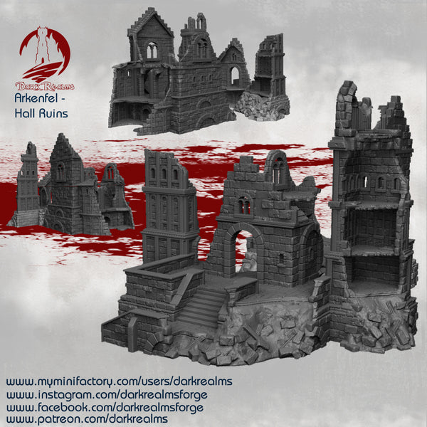 "Gondor", Hall ruines