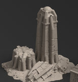 "Les ruines de Davonis", Tour B en ruine.
