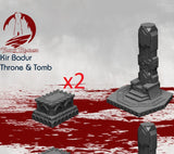 "Forteresse naine", Tombe et trône